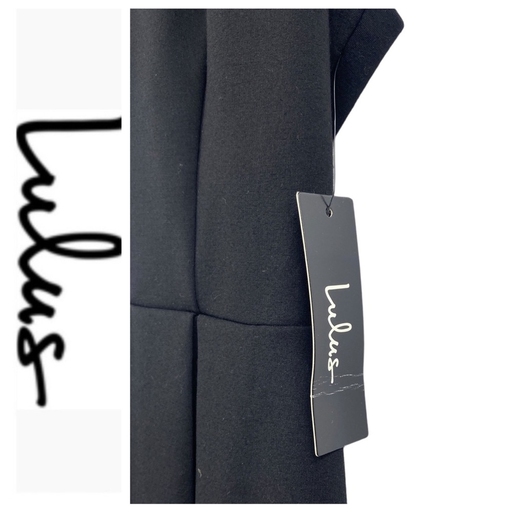 💕SALE💕 NWT Lulu’s Cutout and About Black Skater Dress - Picture 8 of 9